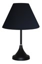 Ver imagem 1 de Abajur para Sala ou Quarto Base Preto e Cúpula de algodão Preto