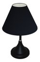 Ver imagem 3 de Abajur para Sala ou Quarto Base Preto e Cúpula de algodão Preto