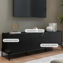 Ver imagem 2 de Rack para Tv até 75" 2 Gavetas 2 Portas Jasper 185 cm