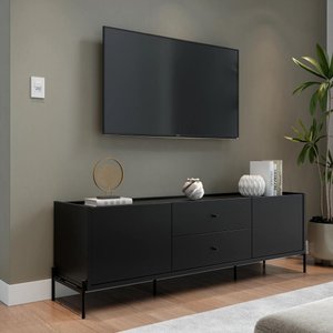 Rack para Tv até 75" 2 Gavetas 2 Portas Jasper 185 cm