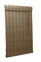 Ver imagem 1 de Persiana Bambu Romana Bege 100 (L) X 180 (A) cm Cortina Madeira Roman Shade c/ Bandô 1,00 x 1,80