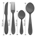 Ver imagem 3 de Faqueiro Conjunto Talheres Jogo Aço Inox Rose Gold Black