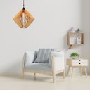 Ver imagem 4 de Luminária Teto tipo Pendente SAFIRA MDF - Completa