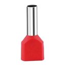 Ver imagem 1 de Terminal Pré-isolado Pino Tubular Duplo 10,0mm² - Vermelho - 50 Unidades