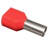 Terminal Pré-isolado Pino Tubular Duplo 10,0mm² - Vermelho - 50 Unidades - 5