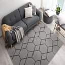 Ver imagem 2 de Tapete Func Hexagonal Grafite 1,50x2,00 - J Serrano