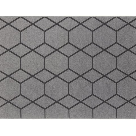 Tapete Func Hexagonal Grafite 1,50x2,00 - J Serrano