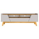Ver imagem 3 de Rack para Sala de Estar Tv 70 Pol 180cm Morello B02 Off White Naturalle - Lyam Decor