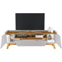 Ver imagem 7 de Rack para Sala de Estar Tv 70 Pol 180cm Morello B02 Off White Naturalle - Lyam Decor
