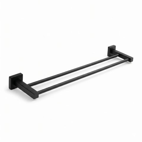 Toalheiro Suporte para Toalha Linear Athena 27332 Meber - Preto