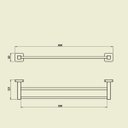 Ver imagem 5 de Toalheiro Suporte para Toalha Linear Athena 27332 Meber - Preto