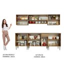 Ver imagem 6 de Armário de Cozinha Completa 233cm Rustic Emilly Smile Madesa 04