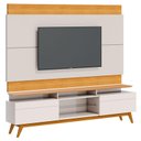 Ver imagem 1 de Rack Bancada 2 Gavetas com Nicho e Painel para Tv Classic 2.2 Off White Nature - Imcal
