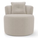 Ver imagem 6 de Poltrona Orgânica Living Bob com 01 Almofada Bouclê Bege - Desk Design