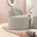 Ver imagem 7 de Poltrona Orgânica Living Bob com 01 Almofada Bouclê Bege - Desk Design
