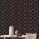 Ver imagem 5 de Papel de Parede 3d Auto Adesivo Geométrico Hexagono Luz Led Vermelha Decorativa Quarto Sala 12m