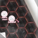 Ver imagem 3 de Papel de Parede 3d Auto Adesivo Geométrico Hexagono Luz Led Vermelha Decorativa Quarto Sala 12m
