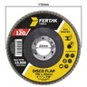 Disco Lixa Flap 115mm Grão 120 Madeira Aço Desbaste | 03 Un - 2