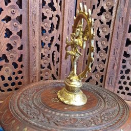 Estátua De Bronze Shiva Nataraja 19 Cm - 3