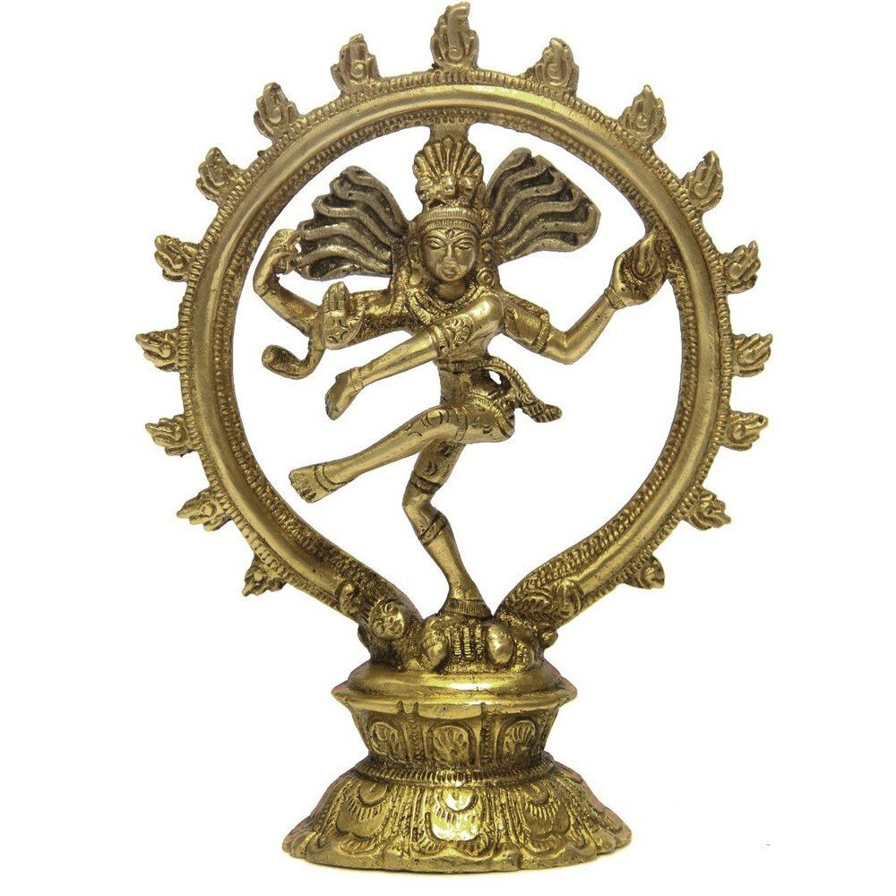 Estátua De Bronze Shiva Nataraja 19 Cm