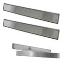 Ver imagem 1 de Ralo Invisivel Linear 60cm Kit 2 Uni Aco Inox Anti Inseto Anti Odor Limpeza Facil Banheiro Lavabo Re