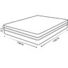 Colchão Casal Hellen Hellen Bem MM One Face EPS Espuma D45 138 X 188 cm Hellen - 4