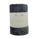 Ver imagem 2 de CAMA COBERTOR CASAL VELOUR SUPERSOFT 300 REF 112593 CINZA .