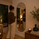 Ver imagem 2 de Espelho Maiorca - Linha Couro - - Café - com LED - 120x60