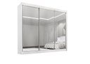 Ver imagem 1 de Guarda Roupa Casal Dubai 3 Portas Espelhadas 6 Gavetas 100% Mdf D Doro Móveis- Branco