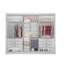 Guarda Roupa Casal Dubai 3 Portas Espelhadas 6 Gavetas 100% Mdf D Doro Móveis- Branco - 2