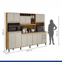Ver imagem 3 de Armário para Cozinha 12 Portas 3 Gavetas Agata Valdemóveis