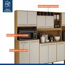 Ver imagem 4 de Armário para Cozinha 12 Portas 3 Gavetas Agata Valdemóveis