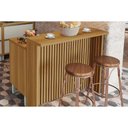 Ver imagem 1 de Balcão Ilha Cozinha Gourmet Marquesa C/ 1 Porta e 3 Gavetas 120cm Nature/verde - Nesher