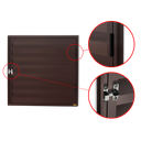 Ver imagem 2 de Portinha para Abrigo D'Agua/Gas 60 x 60 Plus 1F s/Ventil.Marrom Corten Brimak