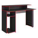 Ver imagem 3 de Mesa Escrivaninha Gamer Organizadora com Nichos para Computador Preto - Art In Móveis