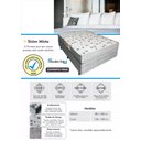 Ver imagem 2 de Cama(Box Solteiro+Colchão Misto) 88x188x20 Sintético Branco