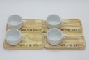 Ver imagem 2 de Kit Jogo 4 Xícaras Café Hotel 100ml C/ Pires Pinus - Porcelana Branca