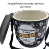 Cooler Térmico Lata de Cerveja Caixa Redondo para 30 Latas Grande Black Adesivado 21 Litros - 7