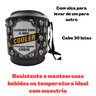 Cooler Térmico Lata de Cerveja Caixa Redondo para 30 Latas Grande Black Adesivado 21 Litros - 4