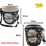 Cooler Térmico Lata de Cerveja Caixa Redondo para 30 Latas Grande Black Adesivado 21 Litros - 2