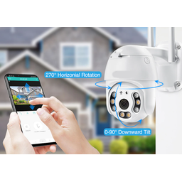 Camera de Segurança A6 Wifi Noturna Ptz Sensor Áudio 1080p 2.0 Mp Yousee - 6