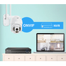 Camera de Segurança A6 Wifi Noturna Ptz Sensor Áudio 1080p 2.0 Mp Yousee - 5