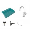 Ver imagem 2 de Kit Cuba XRT55 Torneira 1198 Metal Válvula 1 Polegada Sifão Cromado Flexível Compace