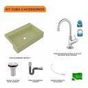 Ver imagem 3 de Kit Cuba XRT55 Torneira 1198 Metal Válvula 1 Polegada Sifão Cromado Flexível Compace