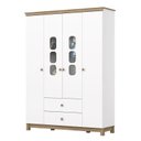 Ver imagem 1 de Guarda Roupa Infantil Ambiente Aconchego 4 Portas Branco Jequitibá Hp - Henn