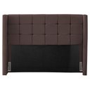 Ver imagem 1 de Cabeceira Cama Box Casal Queen Size Gioconda 160cm com Frame Veludo Marrom - Desk Design