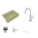 Ver imagem 2 de Kit Cuba XRT55 Torneira 1198 Metal Válvula Click 1 Polegada B Sifão PVC Flexível Compace