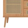 Aparador Buffet para Sala de Jantar com Tela Natural 135cm Taj D03 Freijó - Lyam Decor - 7