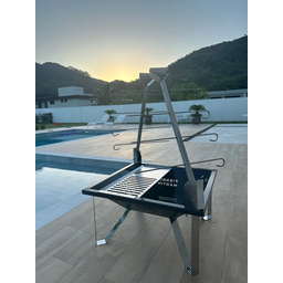 Churrasqueira Fogo de Chão para Costelão 1 Estaca Móvel Aço - 5