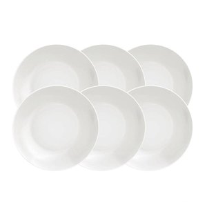 Kit Prato Fundo Tramontina Leonora em Porcelana 21 Cm 06 Peças Tramontina
